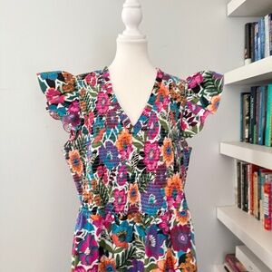Sugarlips Multicolor Floral Maxi Dress - Blue, Pink, Orange, Green
